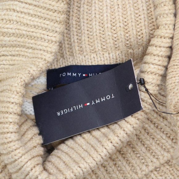 NWT Tommy Hilfiger Turtleneck Sweater J2XS0785 XXL Light Heather Fawn Brown - Picture 4 of 6
